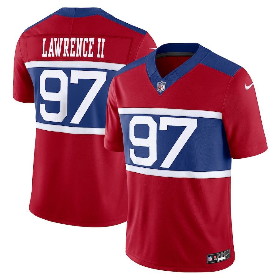 Dexter Lawrence Ii 97 New York Giants Alternate Vapor F.u.s.e. Limited Men Jersey - Century Red Js3821