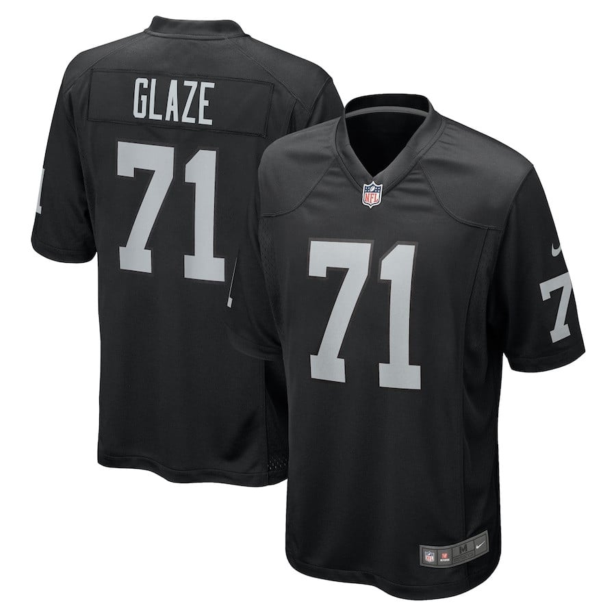 Dj Glaze 71 Las Vegas Raiders Team Game Men Jersey - Black Js3981