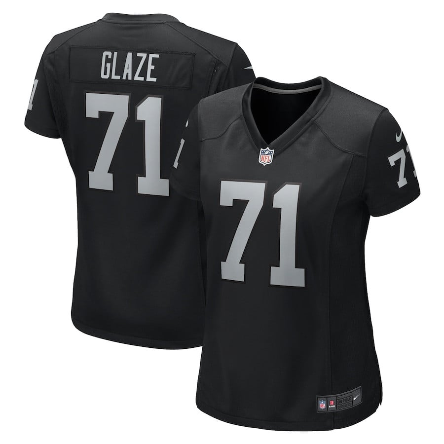 Dj Glaze 71 Las Vegas Raiders Women's Game Jersey - Black Js8741