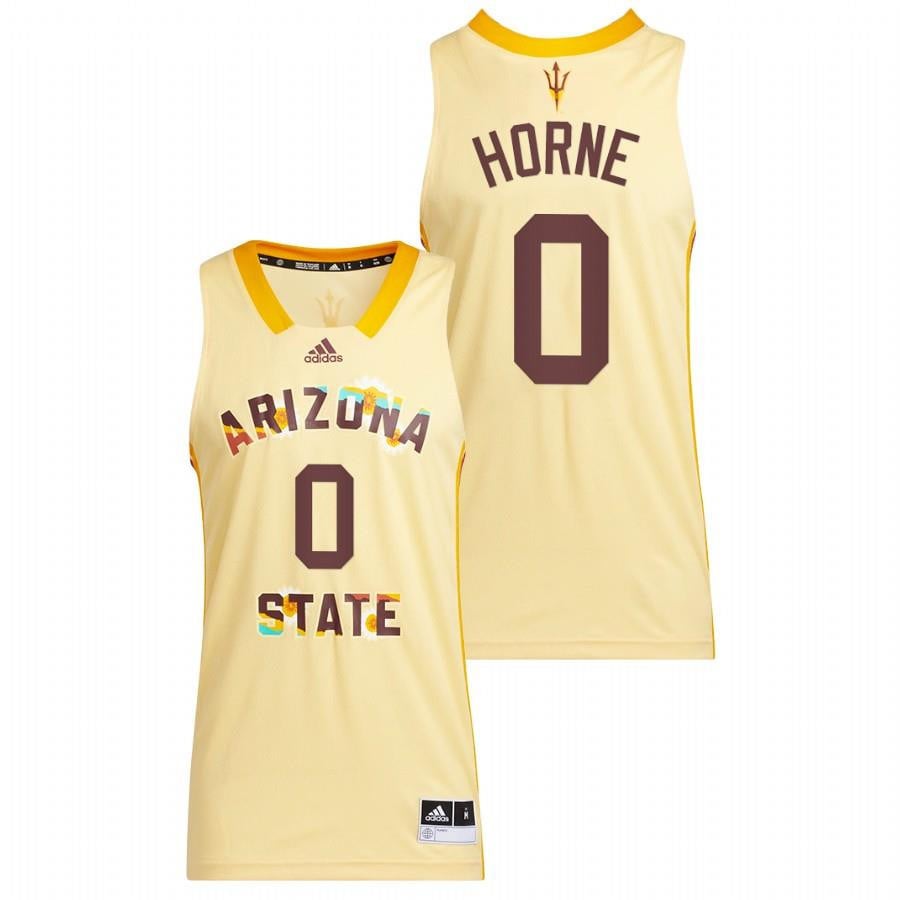 Dj Horne 0 Yellow Arizona State Sun Devils 2022 Basketball Honoring Black Excellence Jersey