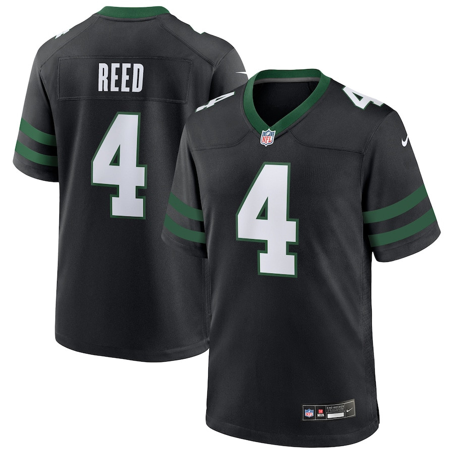 D.j. Reed 4 New York Jets Alternate Game Men Jersey - Legacy Black Js2648