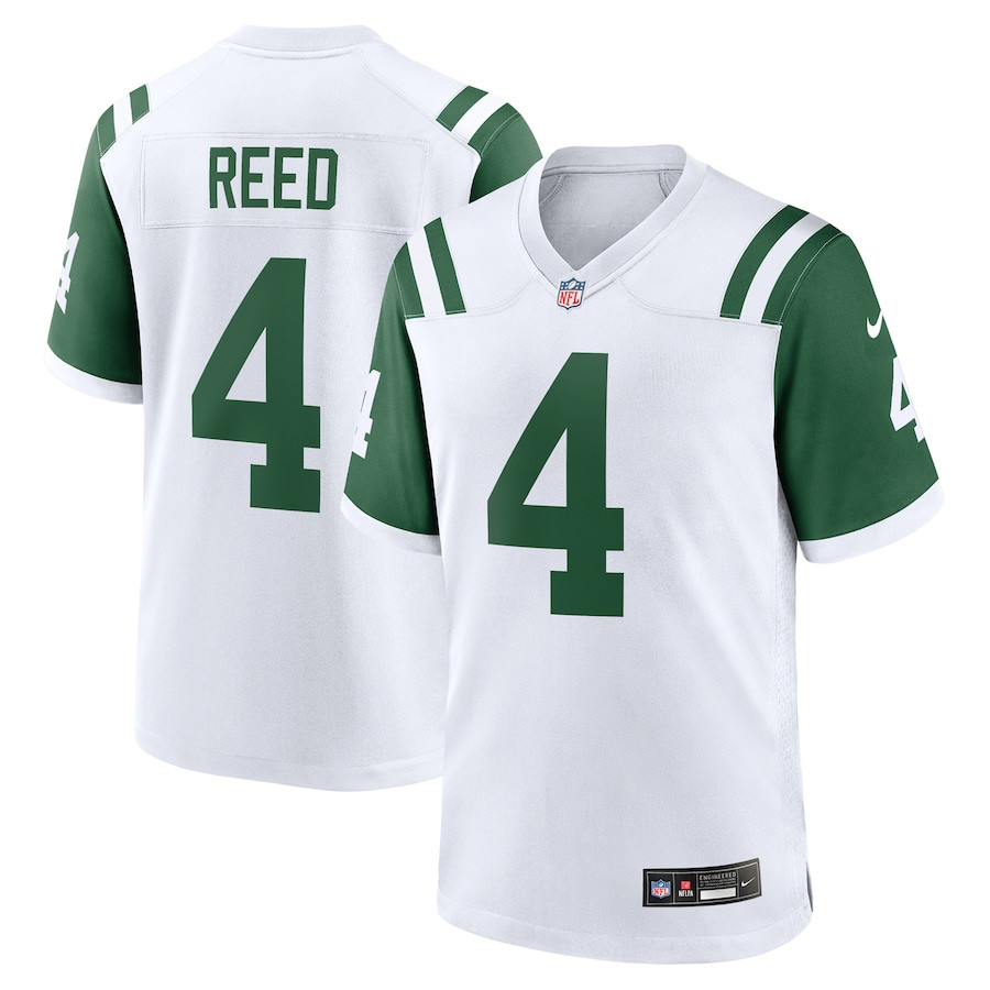 D.j. Reed 4 New York Jets Classic Alternate Game Men Jersey - White Js8407