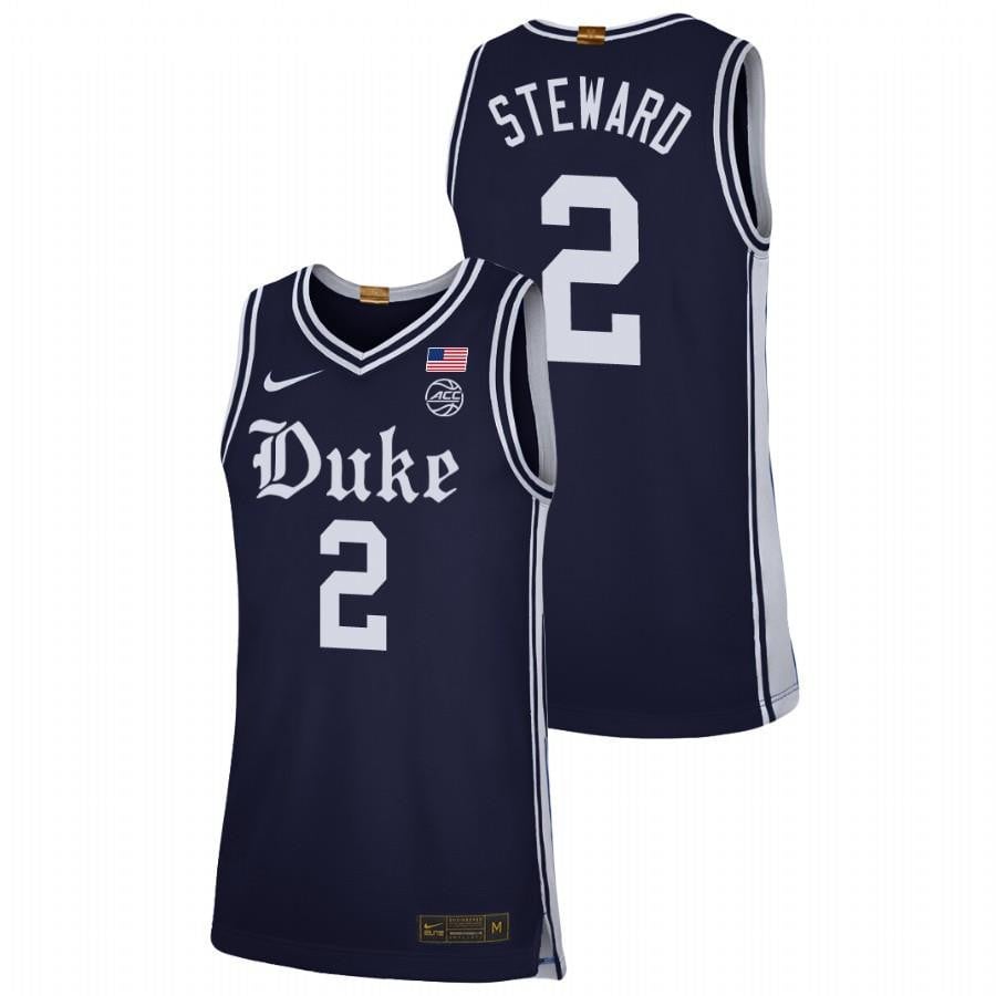 Dj Steward 2 Duke Blue Devils Navy Alternate Brotherhood Jersey