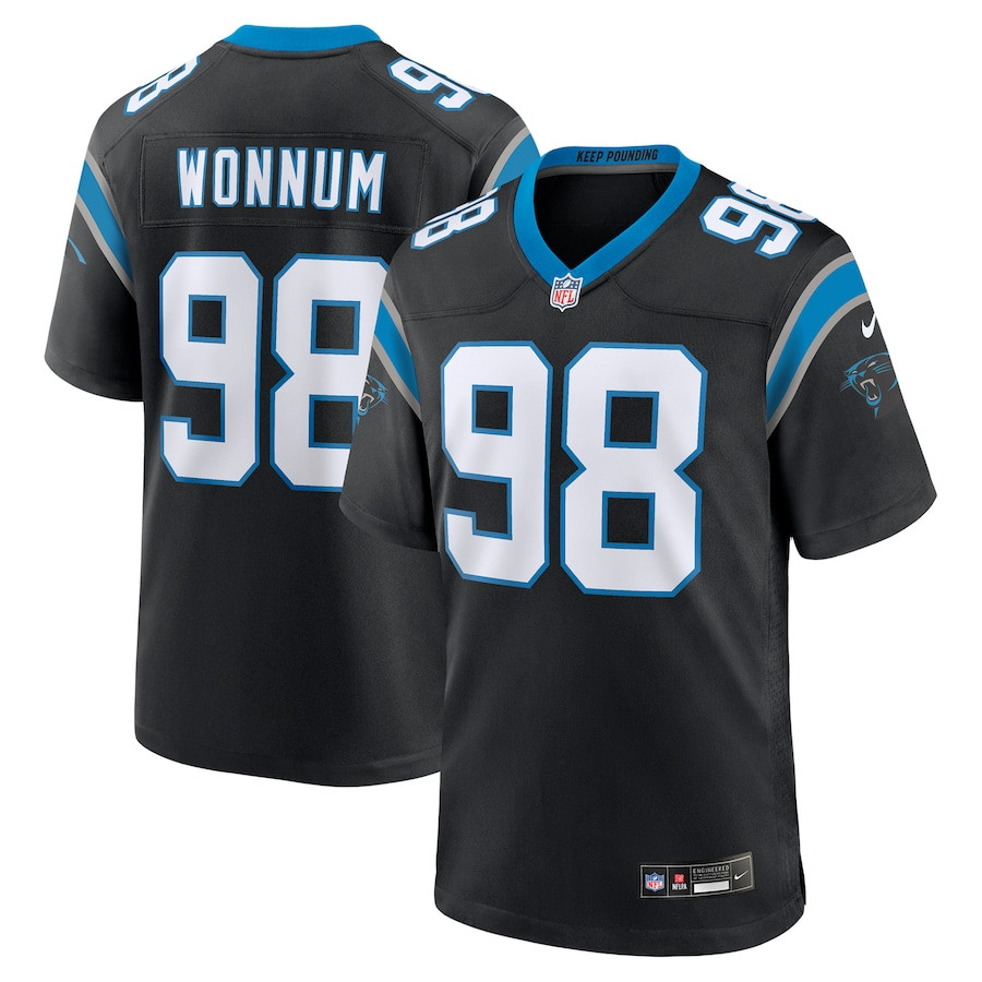 D.j. Wonnum 98 Carolina Panthers Game Men Jersey - Black Js9678