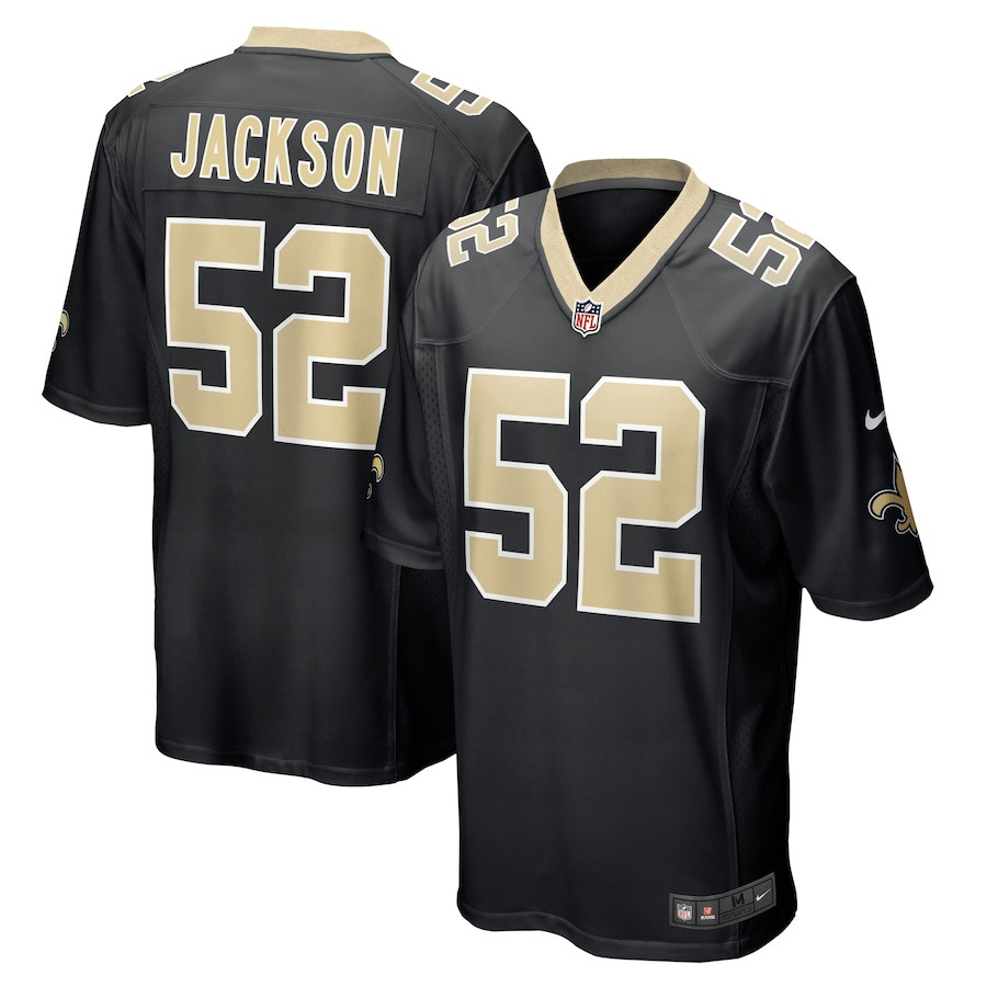 D'marco Jackson 52 New Orleans Saints Game Men Jersey - Black Js5606