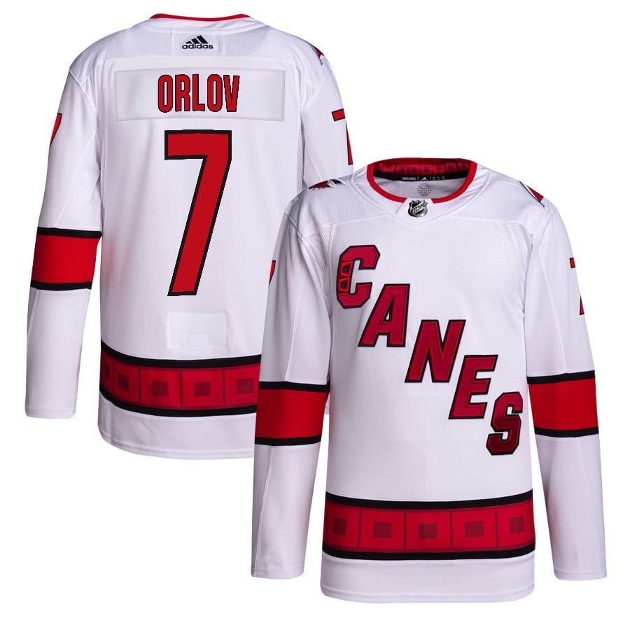 Dmitry Orlov 7 Carolina Hurricanes Away Primegreen Jersey - Men, White