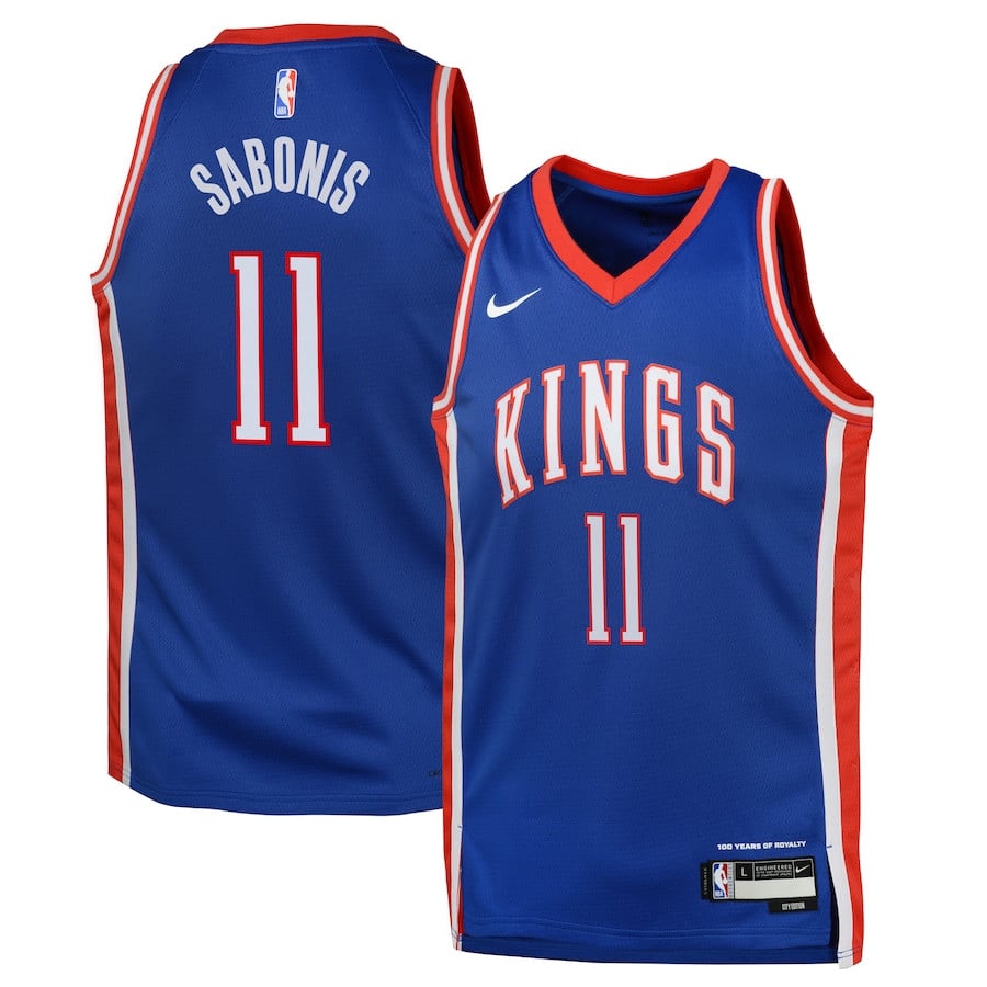 Domantas Sabonis 11 Sacramento Kings 2024/25 Swingman Player Youth Jersey - City Edition - Blue