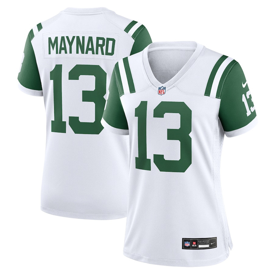 Don Maynard 13 New York Jets Women's Classic Alternate Retired Player Game Jersey - White Js2406