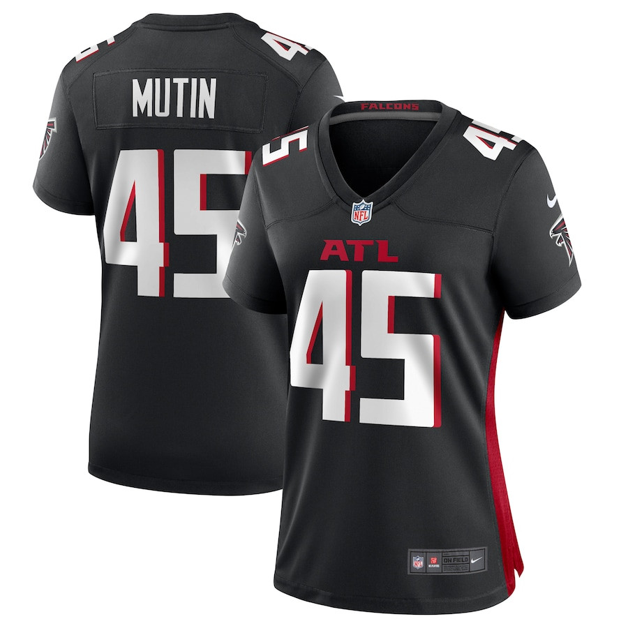 Donavan Mutin 45 Atlanta Falcons Game Women Jersey - Black Js1998