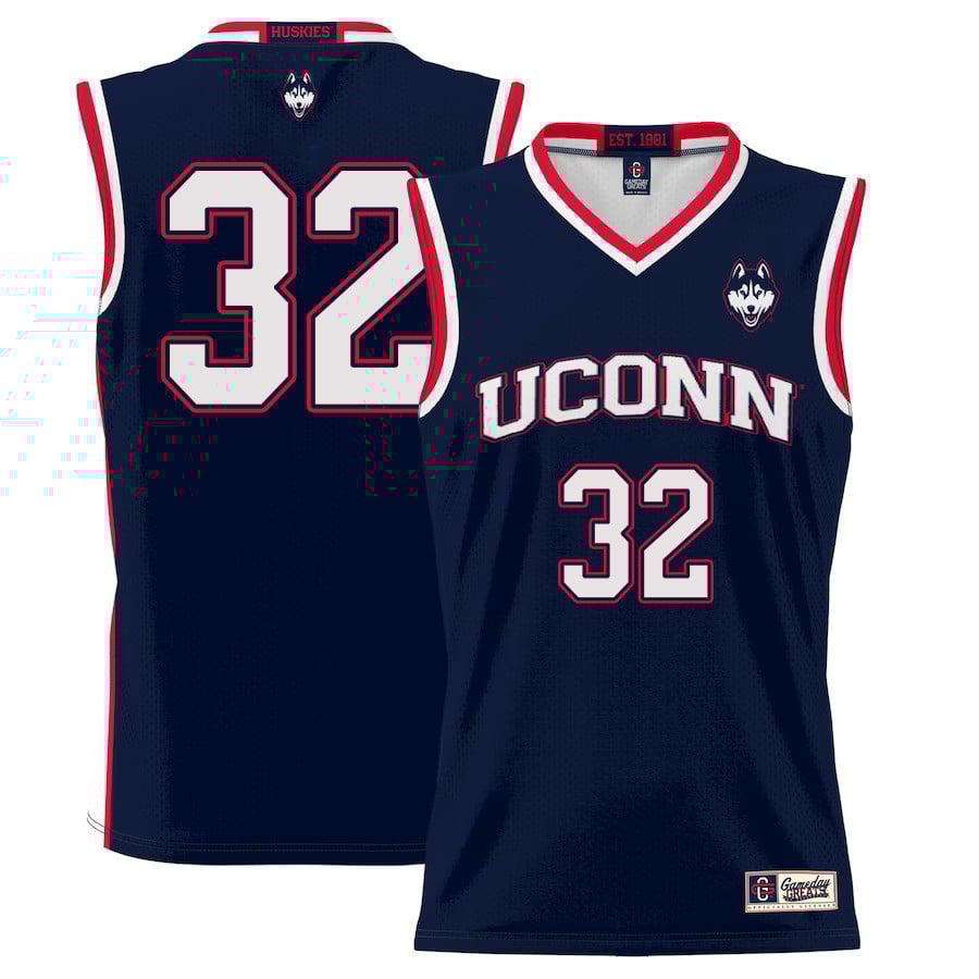 Donovan Clingan 32 Uconn Huskies Basketball Men Jersey - Navy