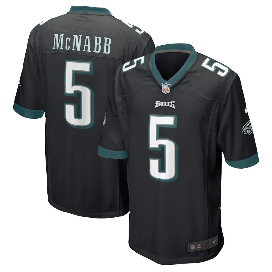 Donovan Mcnabb 5 Philadelphia Eagles Retired Jersey - Black Js4092