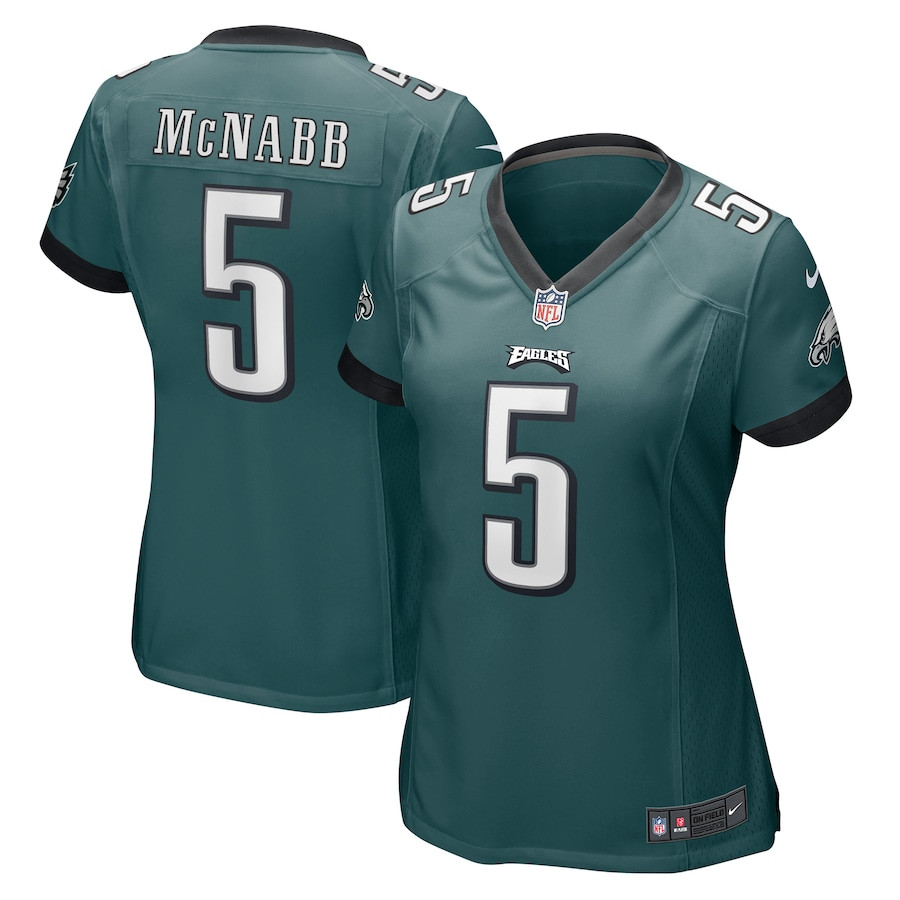 Donovan Mcnabb 5 Philadelphia Eagles Women Retired Jersey - Midnight Green Js3535