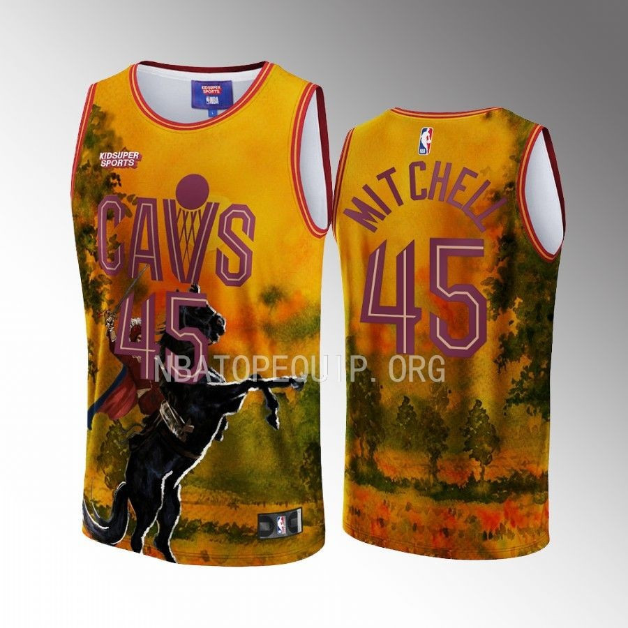 Donovan Mitchell 45 Cleveland Cavaliers Nba & Kidsuper Studios Unisex Hometown Jersey