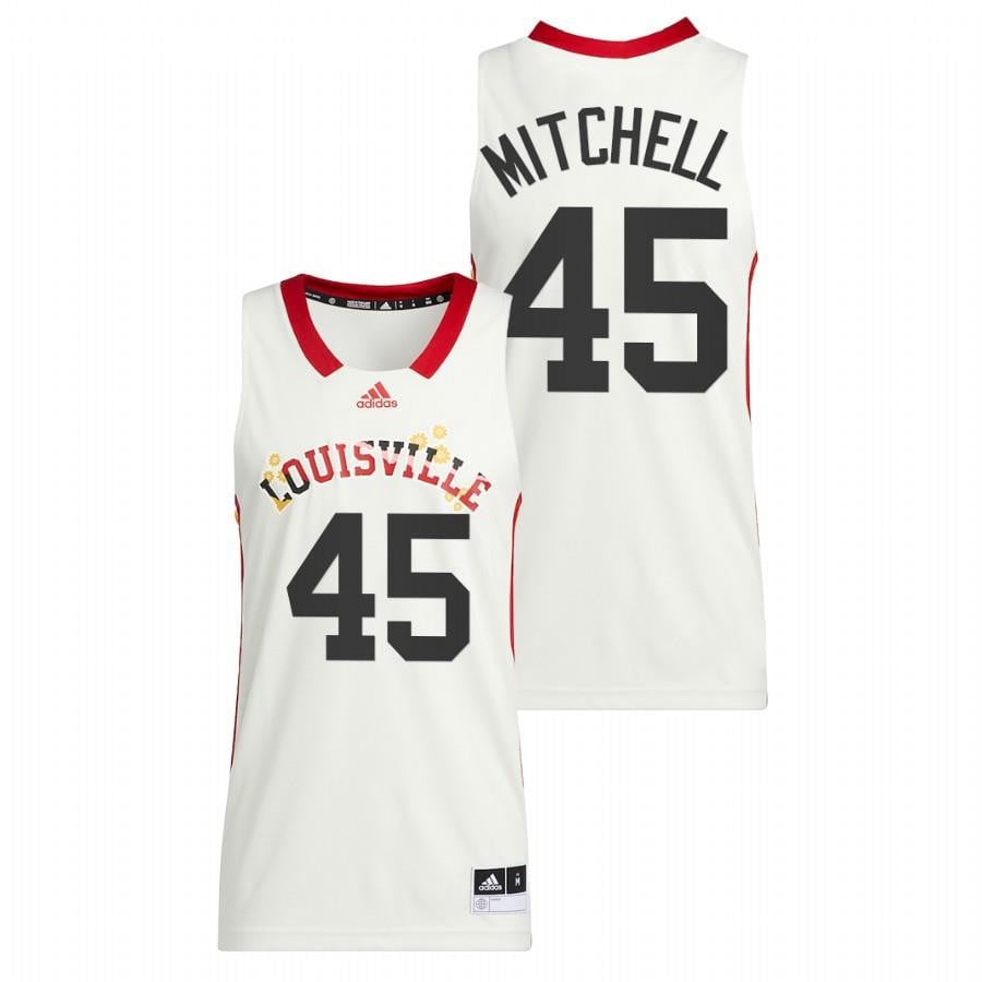 Donovan Mitchell 45 White Louisville Cardinals Basketball Honoring Black Excellence Jersey
