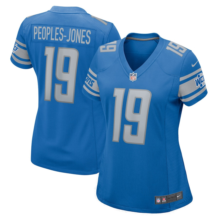 Donovan Peoples-jones 19 Detroit Lions Game Women Jersey - Blue Js6944