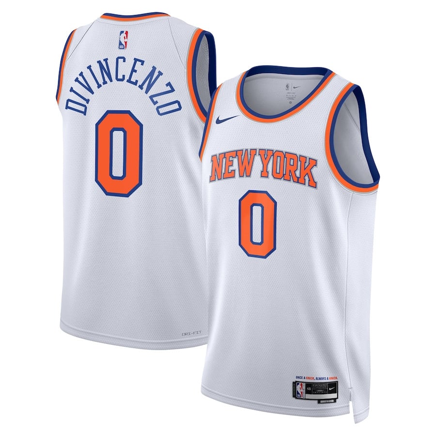 Donte Divincenzo 0 New York Knicks Unisex Swingman Jersey - Association Edition - White
