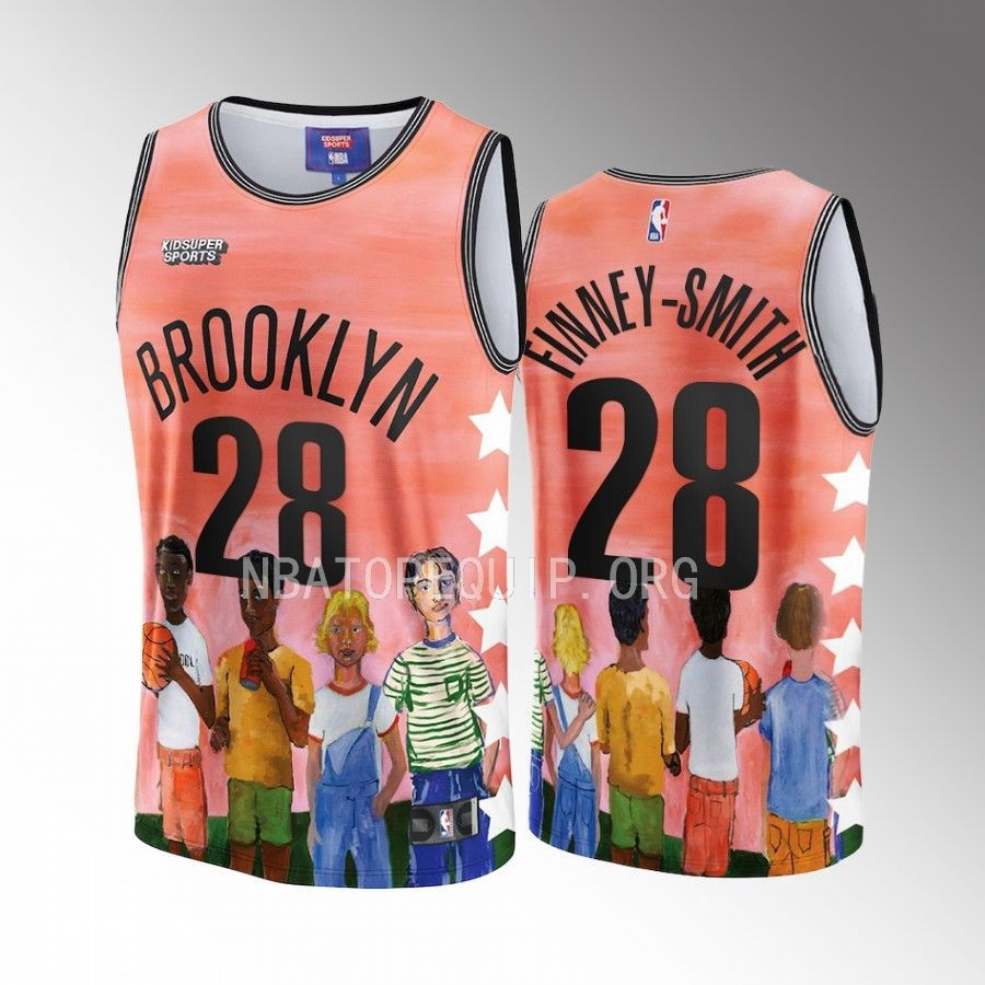 Dorian Finney-smith 28 Brooklyn Nets Nba & Kidsuper Studios Unisex Hometown Jersey