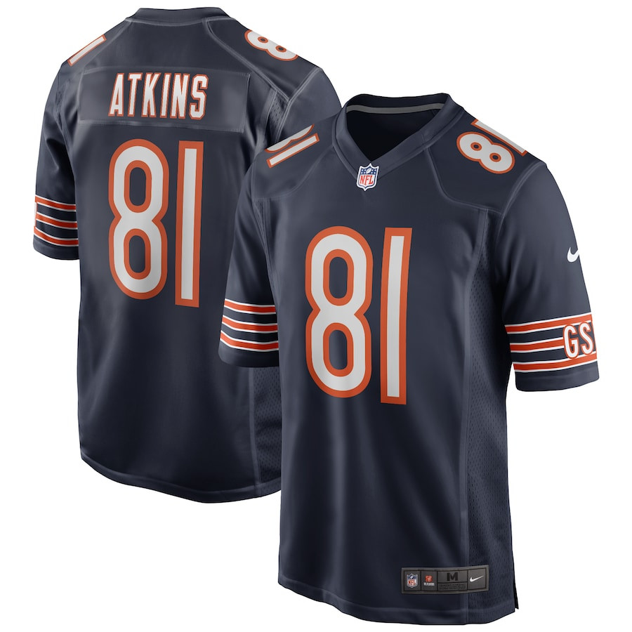 Doug Atkins 81 Chicago Bears Men Game Retired Jersey - Navy Js6764