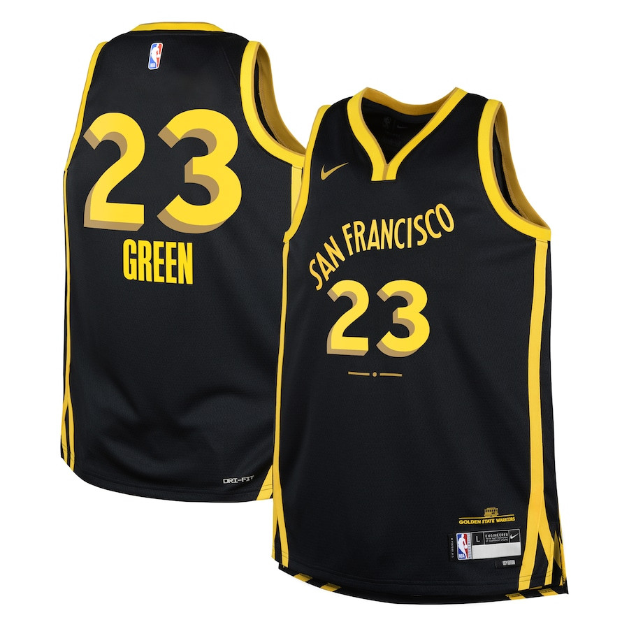 Draymond Green 23 Golden State Warriors 2023/24 City Edition Swingman Youth Jersey - Black