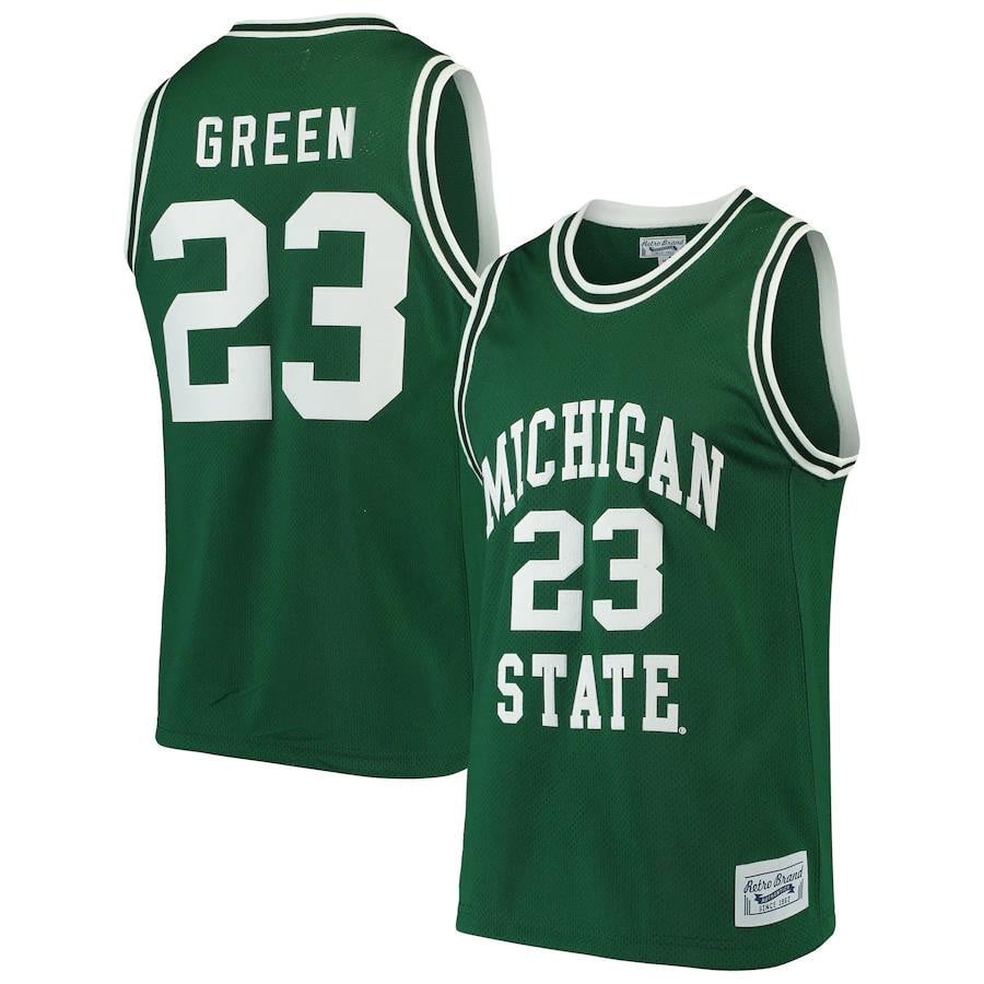 Draymond Green Michigan State Spartans Original Retro Basketball Jersey - Green