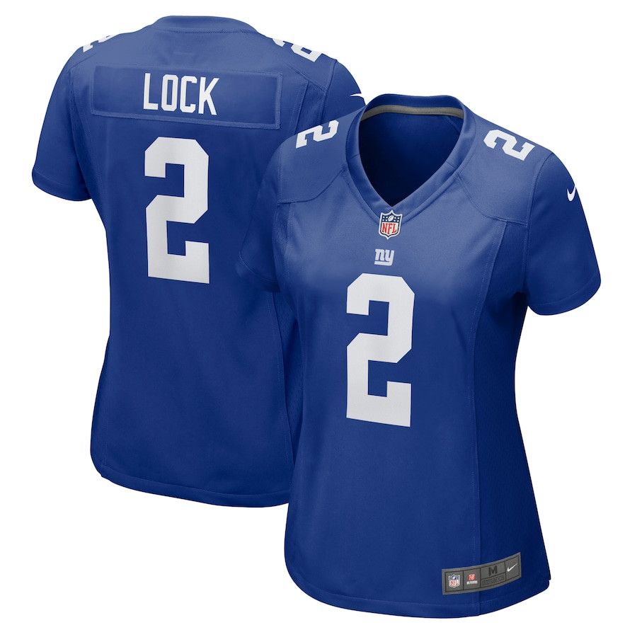 Drew Lock 2 New York Giants Women's Game Jersey - Royal Js8922