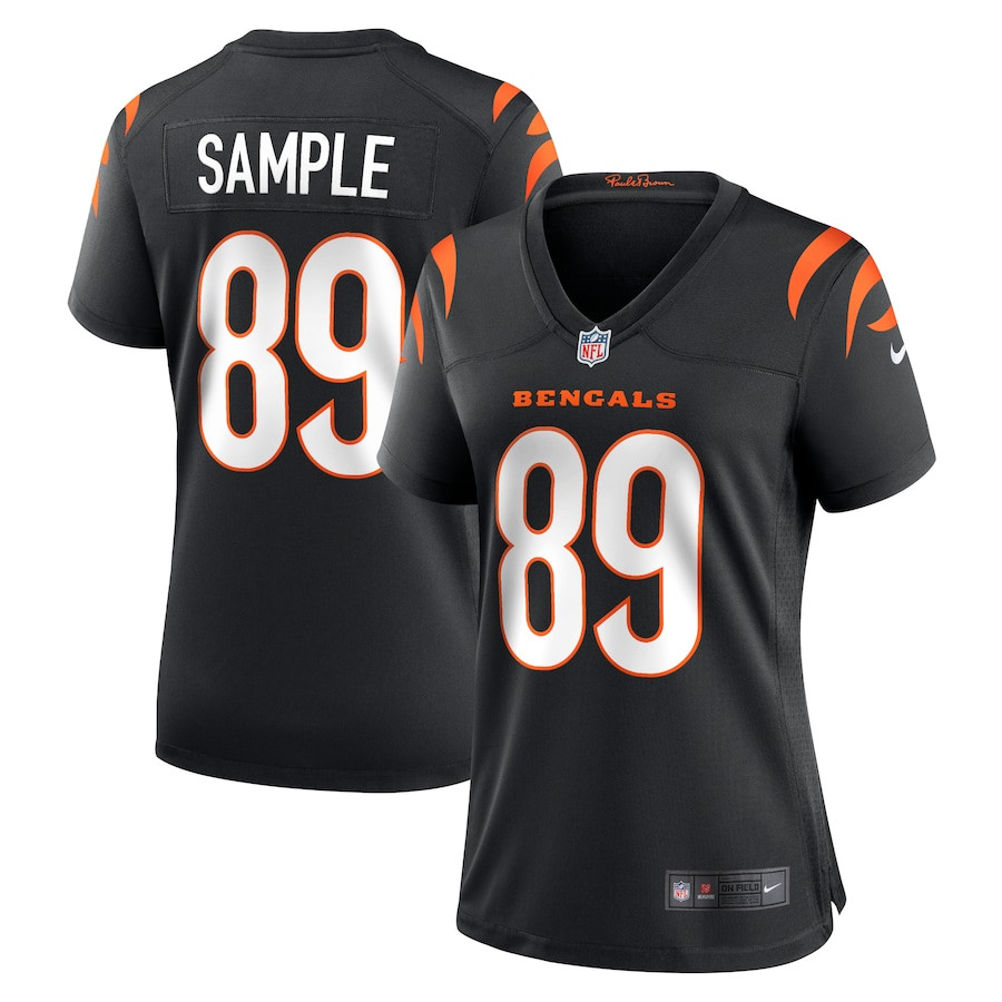 Drew Sample 89 Cincinnati Bengals Women Game Jersey - Black Js6787