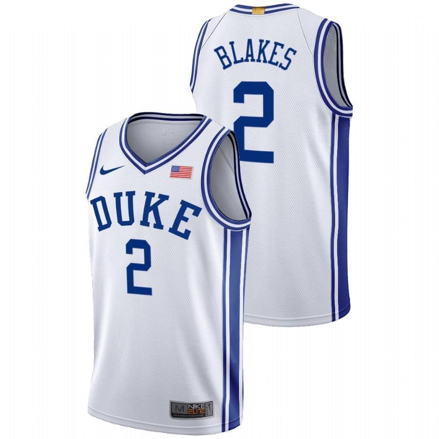 Duke Blue Devils Jaylen Blakes 2023 White Home 2023 Class Jersey
