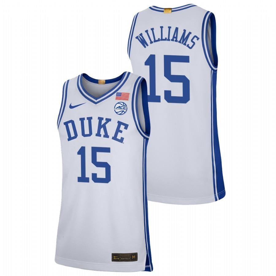 Duke Blue Devils Mark Williams 2023 White College Basketball Limited Men Jersey