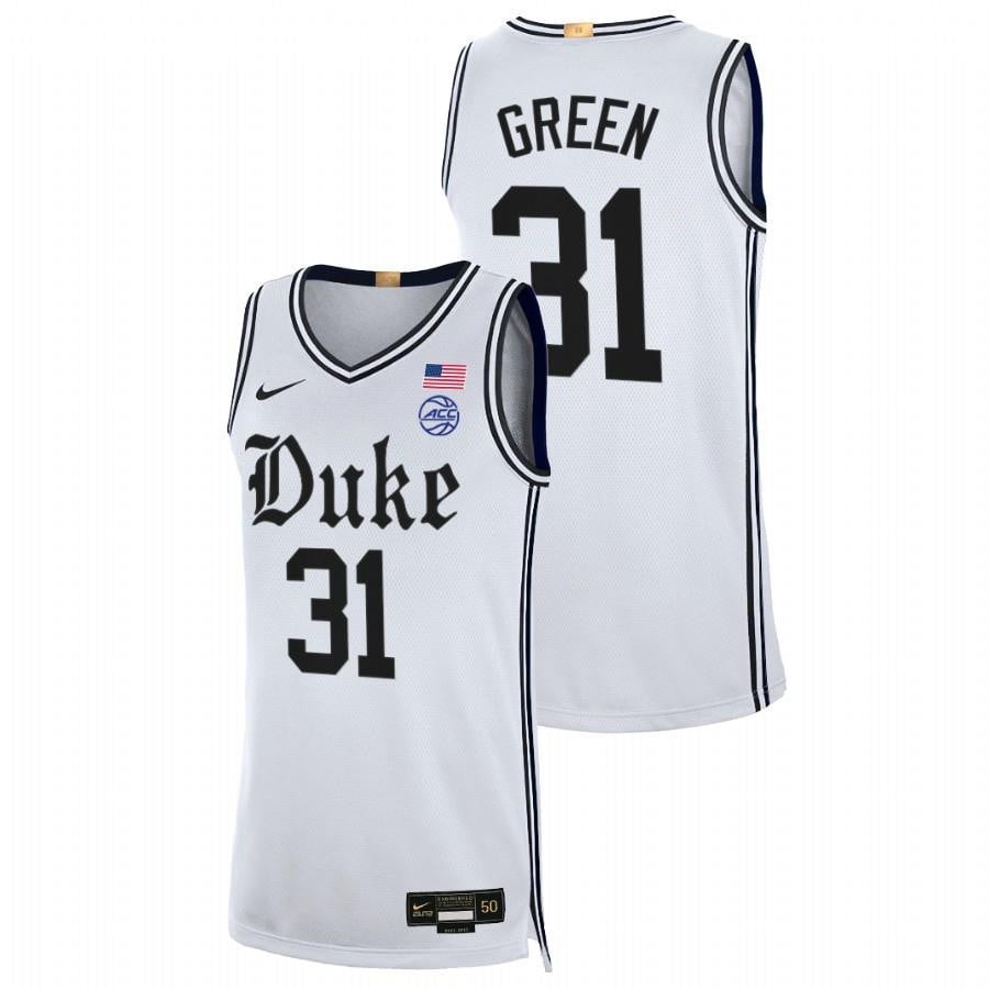 Duke Blue Devils Nyah Green 2023 White Cameron Brotherhood Limited Basketball Men Jersey
