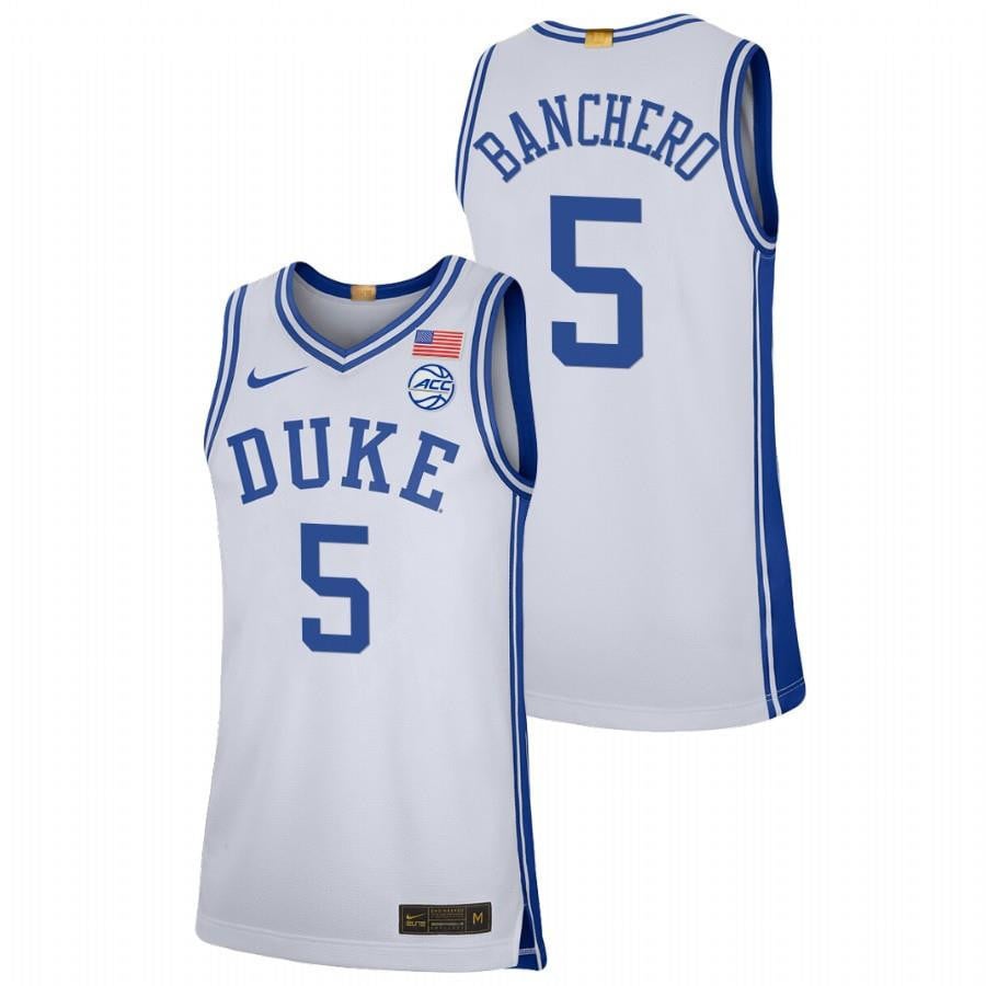 Duke Blue Devils Paolo Banchero 2023 White College Basketball Limited Men Jersey
