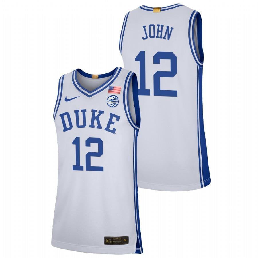 Duke Blue Devils Theo John 2023 White College Basketball Limited Men Jersey