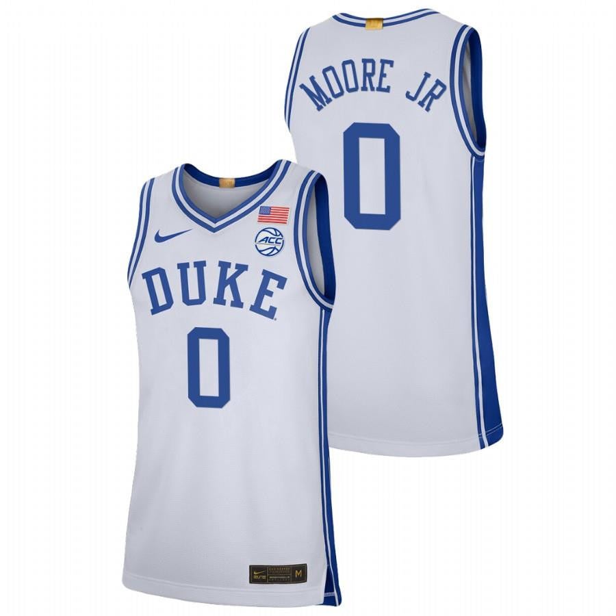 Duke Blue Devils Wendell Moore Jr. 2023 White College Basketball Limited Men Jersey