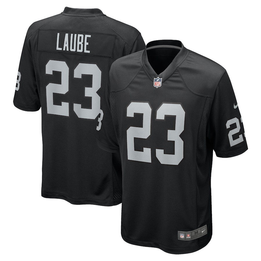 Dylan Laube 23 Las Vegas Raiders Team Game Men Jersey - Black Js4274