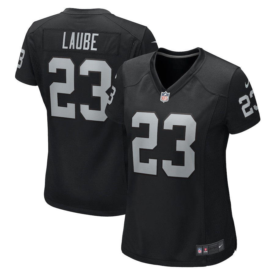 Dylan Laube 23 Las Vegas Raiders Women's Team Game Jersey - Black Js1261