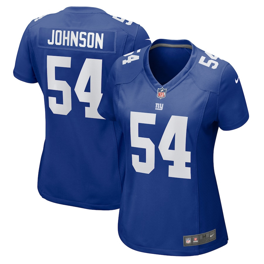 Dyontae Johnson 54 New York Giants Women's Game Jersey - Royal Js3395