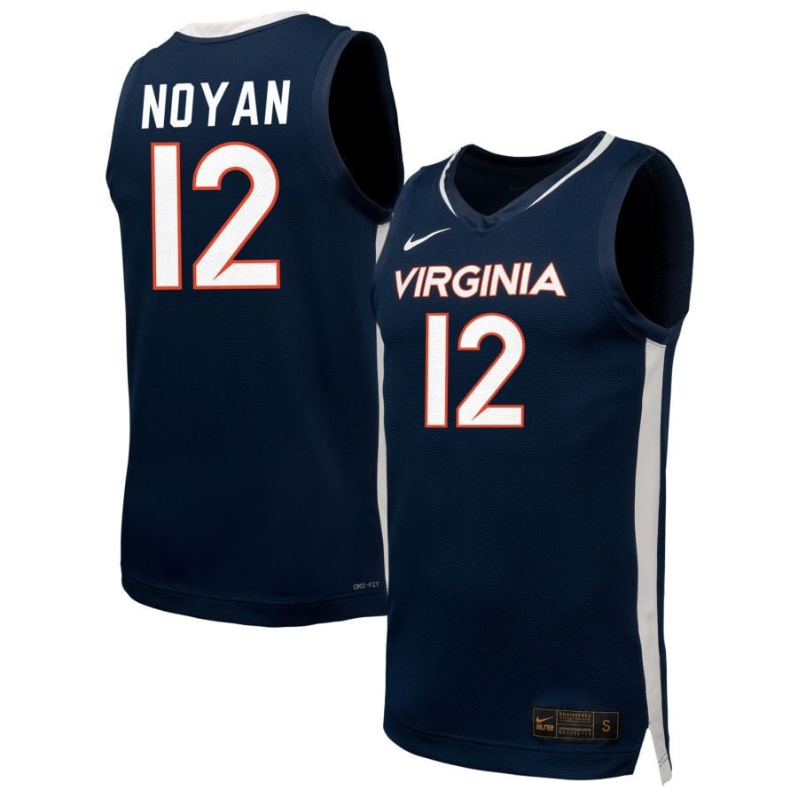 Edessa Noyan 12 Virginia Cavaliers Unisex Nil Women's Basketball Jersey - Navy