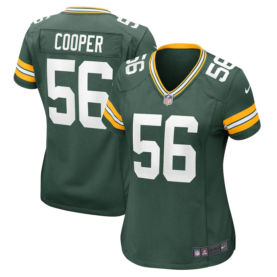 Edgerrin Cooper 56 Green Bay Packers Women's Game Jersey - Green Js4002