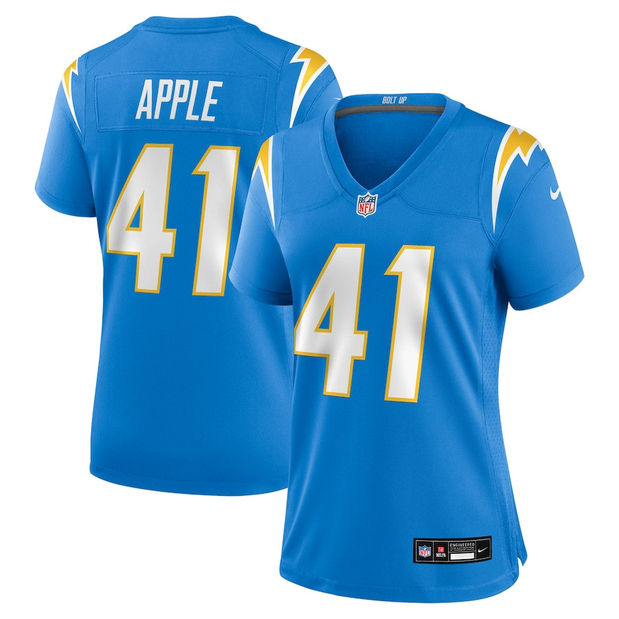 Eli Apple 41 Los Angeles Chargers Women's Game Jersey - Powder Blue Js8673