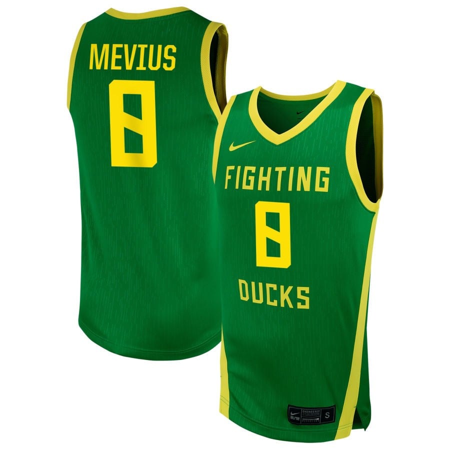 Elisa Mevius 8 Oregon Ducks Unisex Nil Women's Basketball Jersey - Green