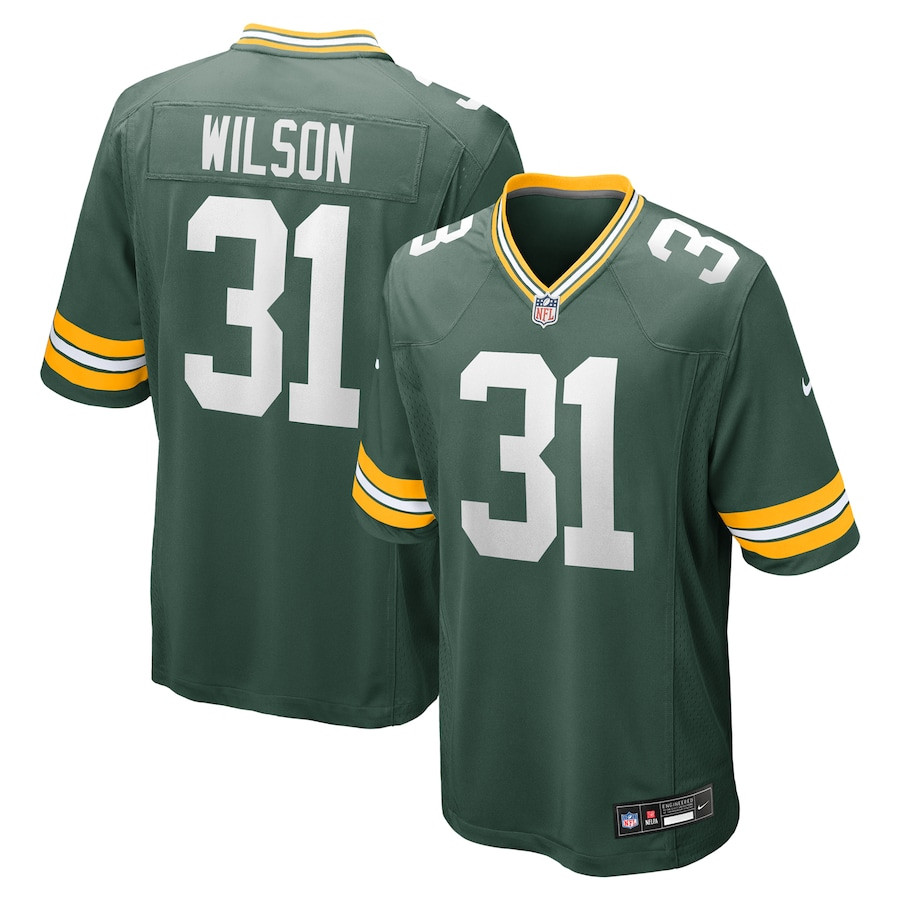 Emanuel Wilson 31 Green Bay Packers Game Men Jersey - Green Js1328