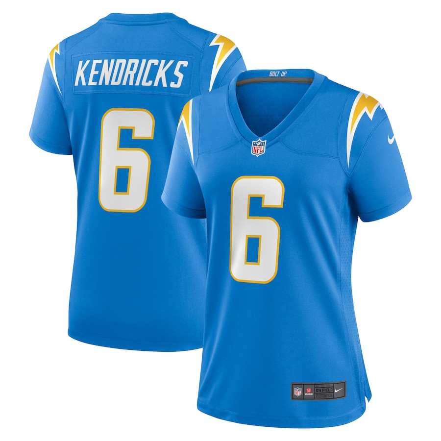 Eric Kendricks 6 Los Angeles Chargers Women Game Jersey - Powder Blue Js5120