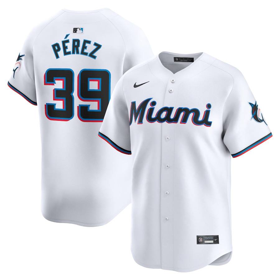Eury P?rez 39 Miami Marlins Home Limited Men Jersey - White