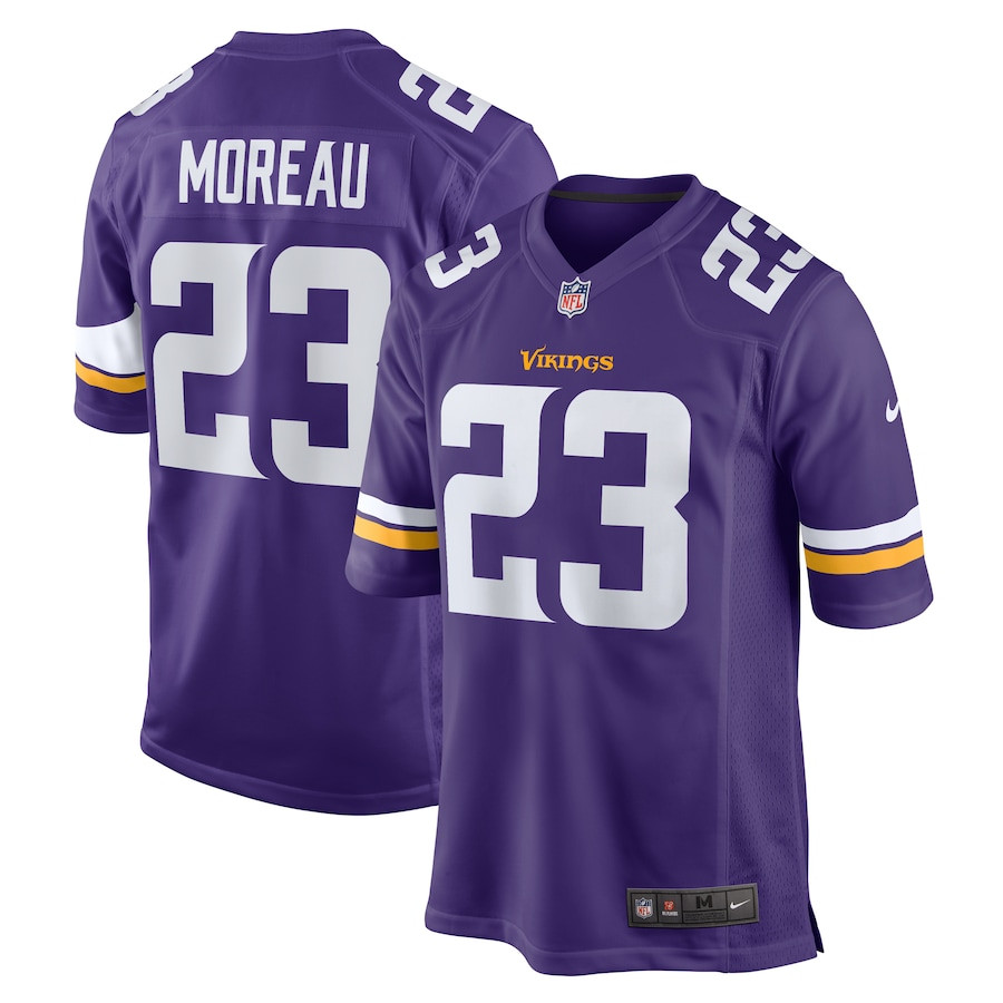 Fabian Moreau 23 Minnesota Vikings Game Men Jersey - Purple Js7107