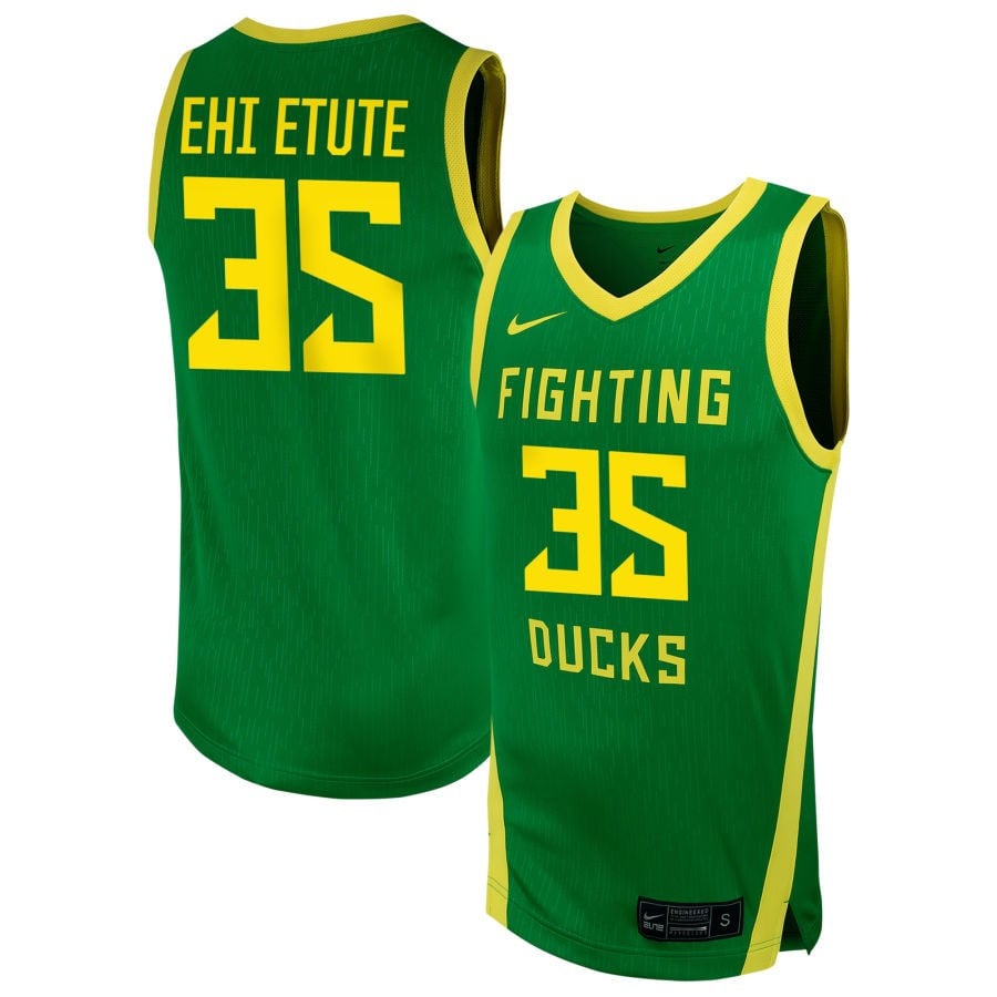 Faith Ehi Etute 35 Oregon Ducks Unisex Nil Women's Basketball Jersey - Green