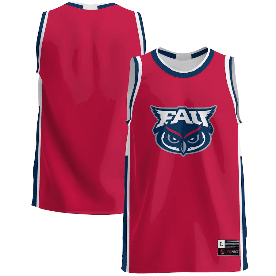 Fau Owls Basketball Jersey - Men's Red