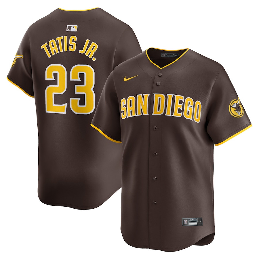 Fernando Tatis Jr. 23 San Diego Padres Away Limited Player Men Jersey - Brown