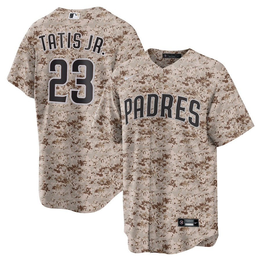 Fernando Tatis Jr. 23 San Diego Padres Usmc Alternate Men Jersey - Camo