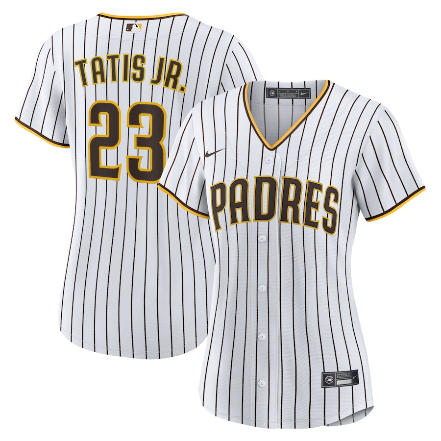 Fernando Tat?s Jr. 23 San Diego Padres Home Women Jersey - White