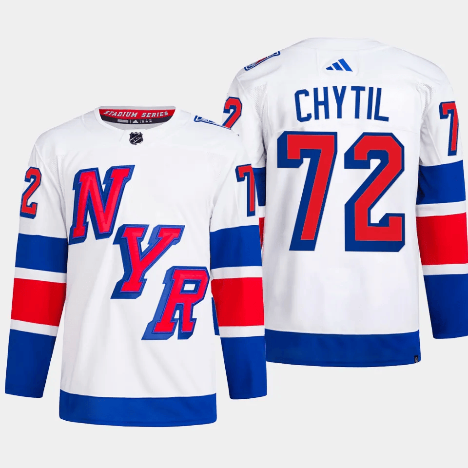 Filip Chytil 72 New York Rangers 2024 Stadium Series Primegreen Men Jersey - White
