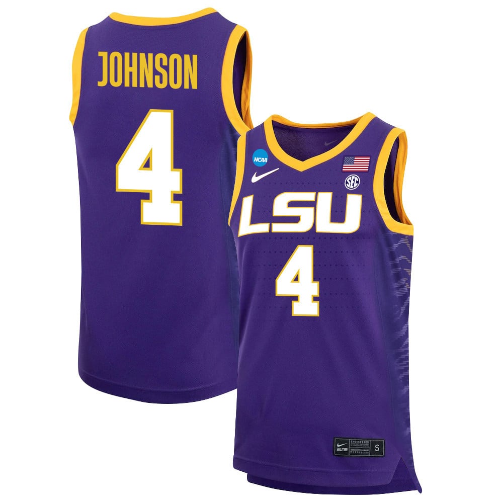 Flau'jae Johnson 4 Lsu Tigers 2023 Basketball Jersey - Purple